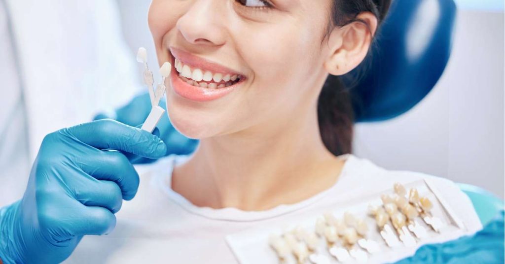 old crowns turn grey